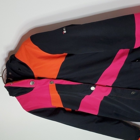 ROXY XS thinsulate long slim fit black and pink jacket - Picture 2 of 8
